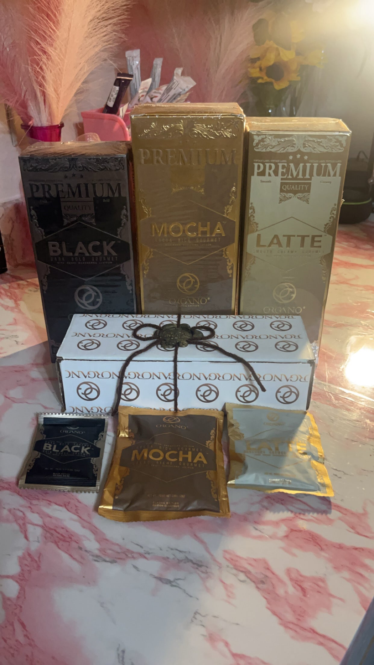 Instant Gourmet Coffee Sachet Box – 5 Flavors