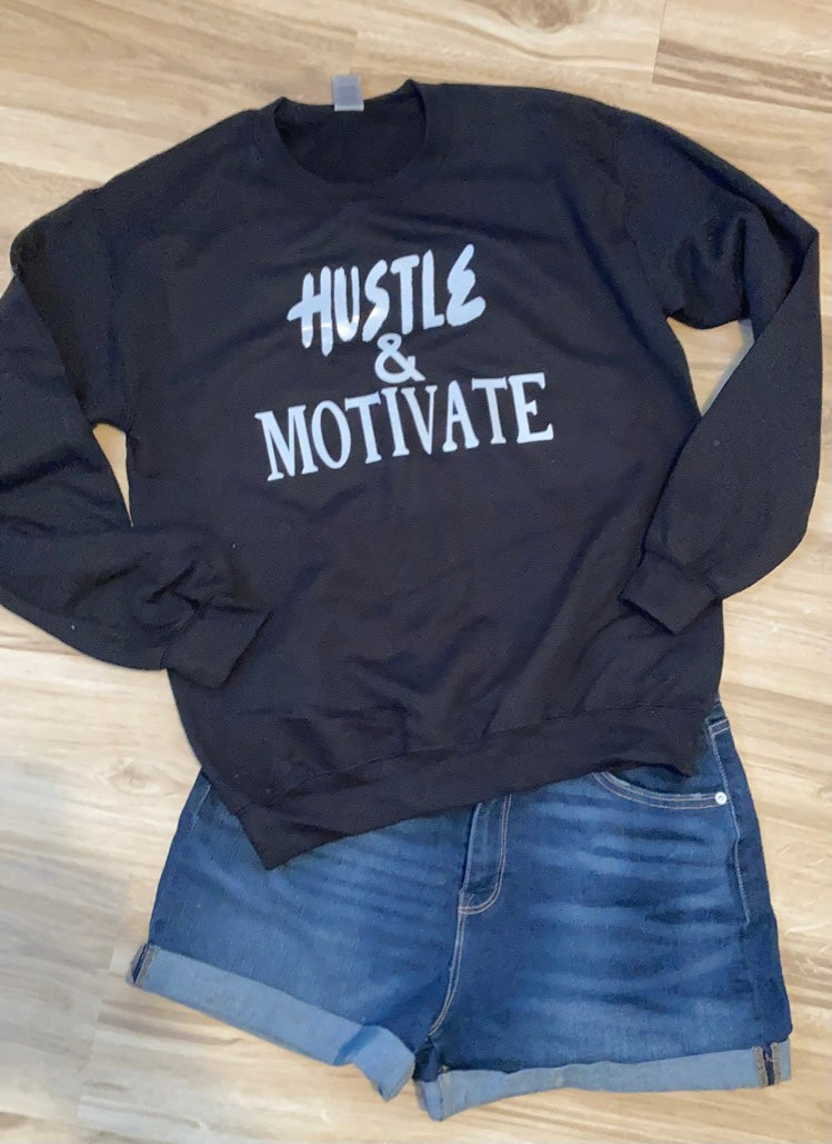 msjaxn- sweatshirt “HUSTLE”
