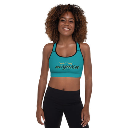 msjaxn's fitness Padded Sports Bra