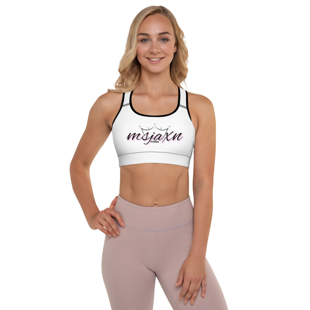 msjaxn's fitness Padded Sports Bra