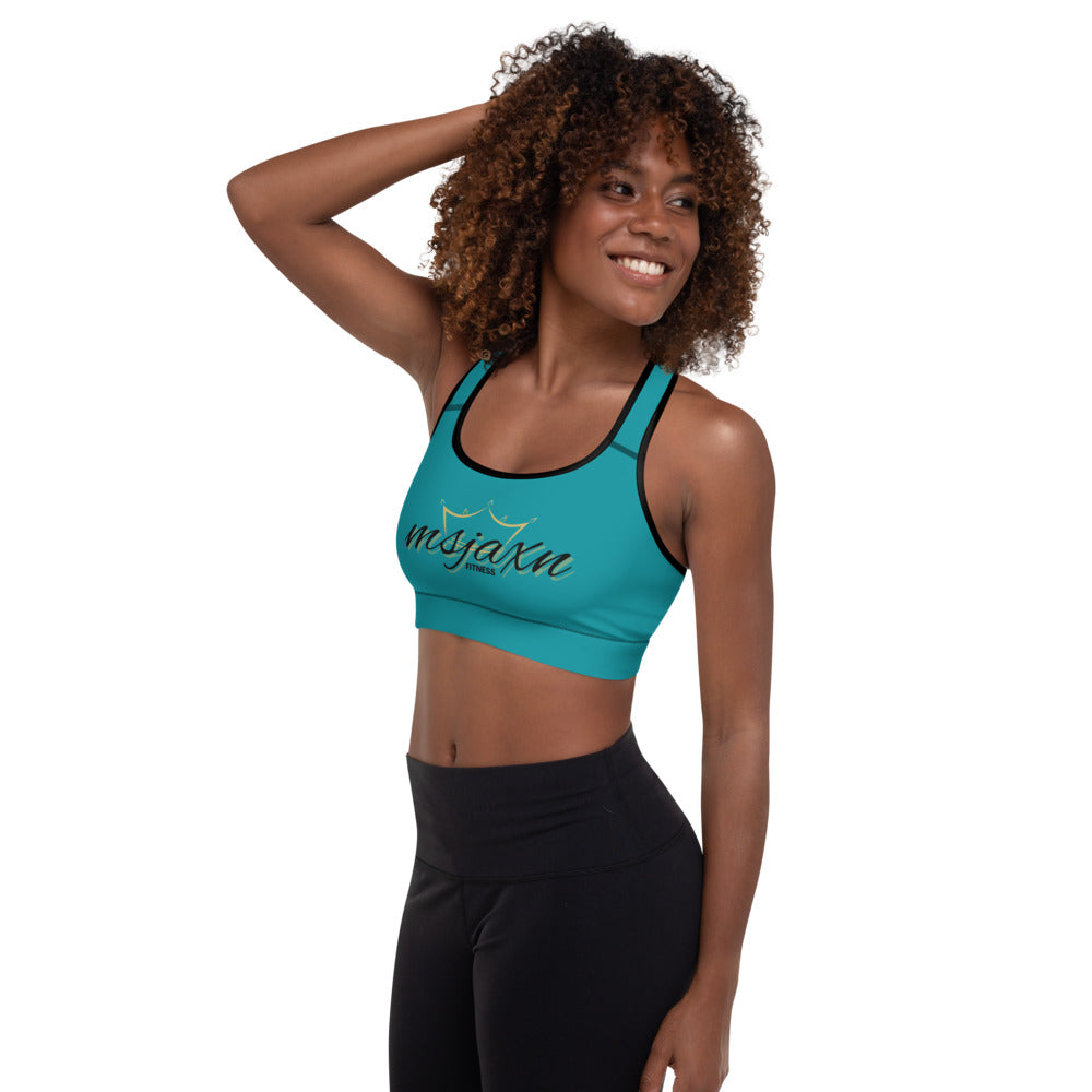 msjaxn's fitness Padded Sports Bra