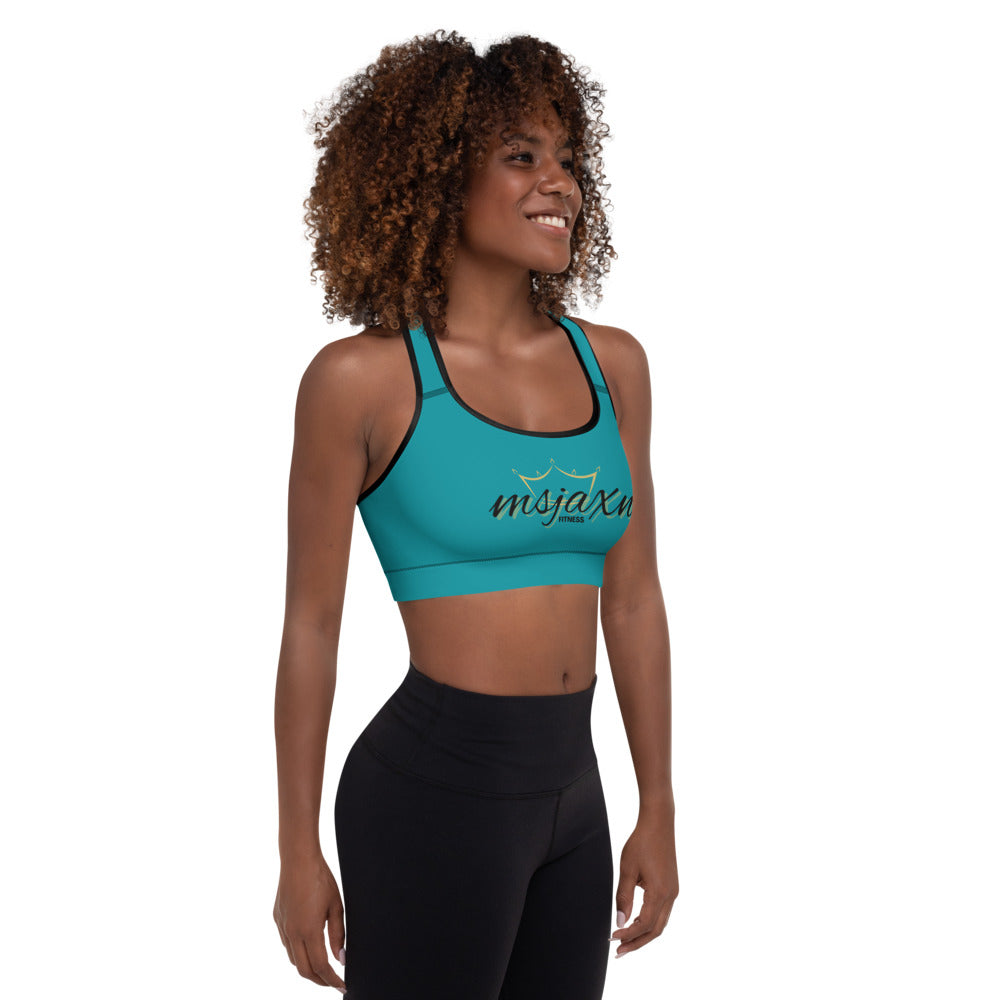 msjaxn's fitness Padded Sports Bra