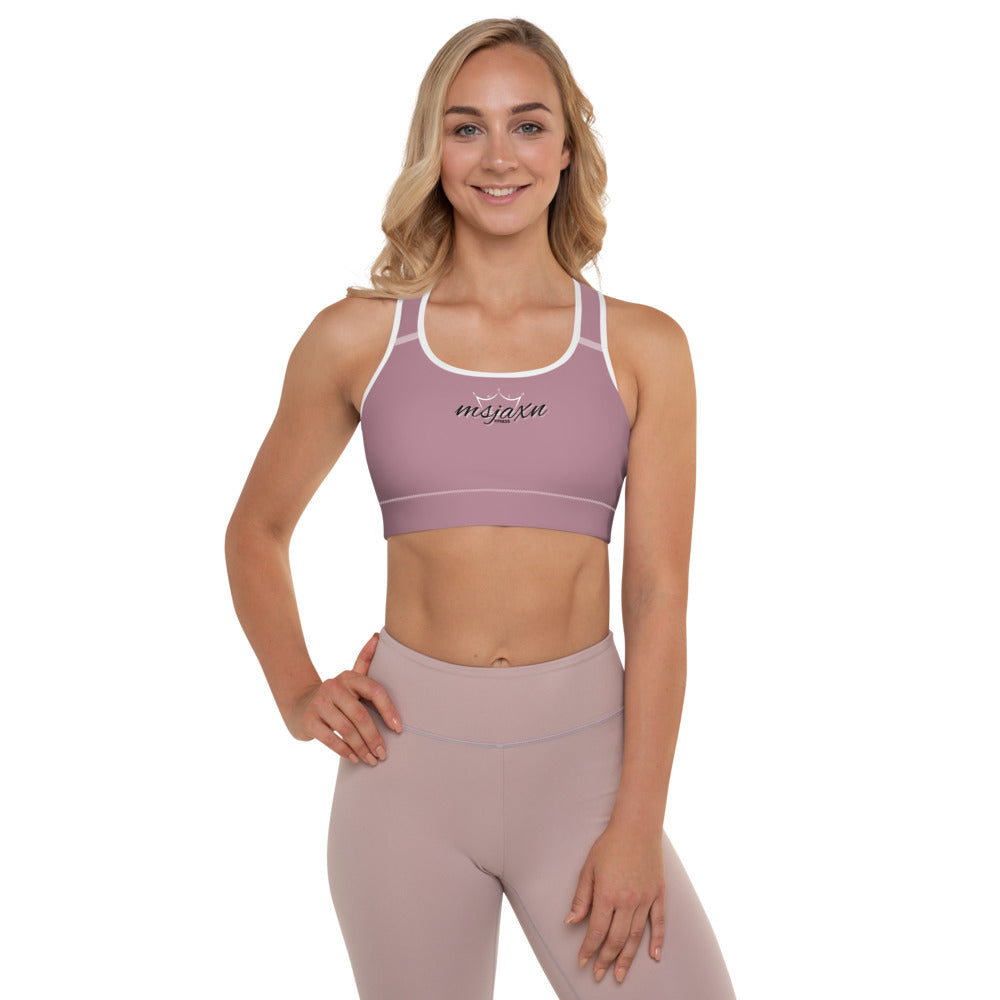 msjaxn's fitness Padded Sports Bra