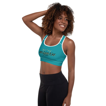 msjaxn's fitness Padded Sports Bra